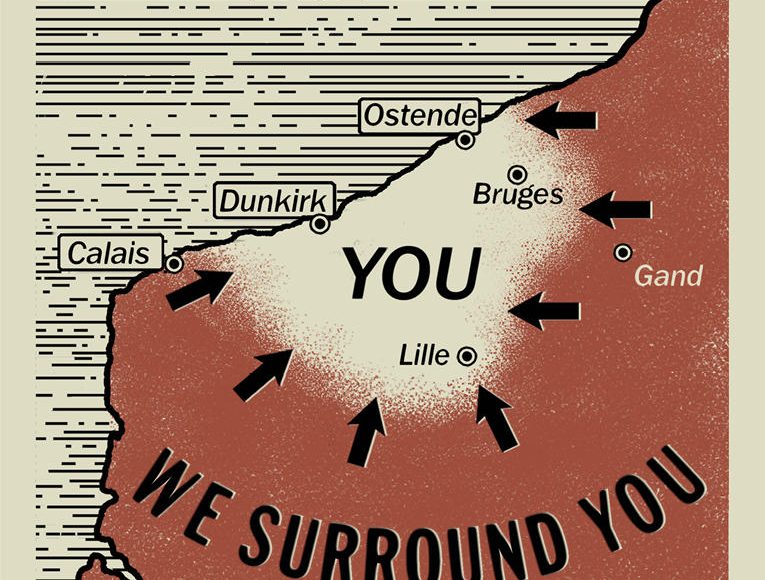 Dunkierka mapa – oficjalne materiały Warner Bros