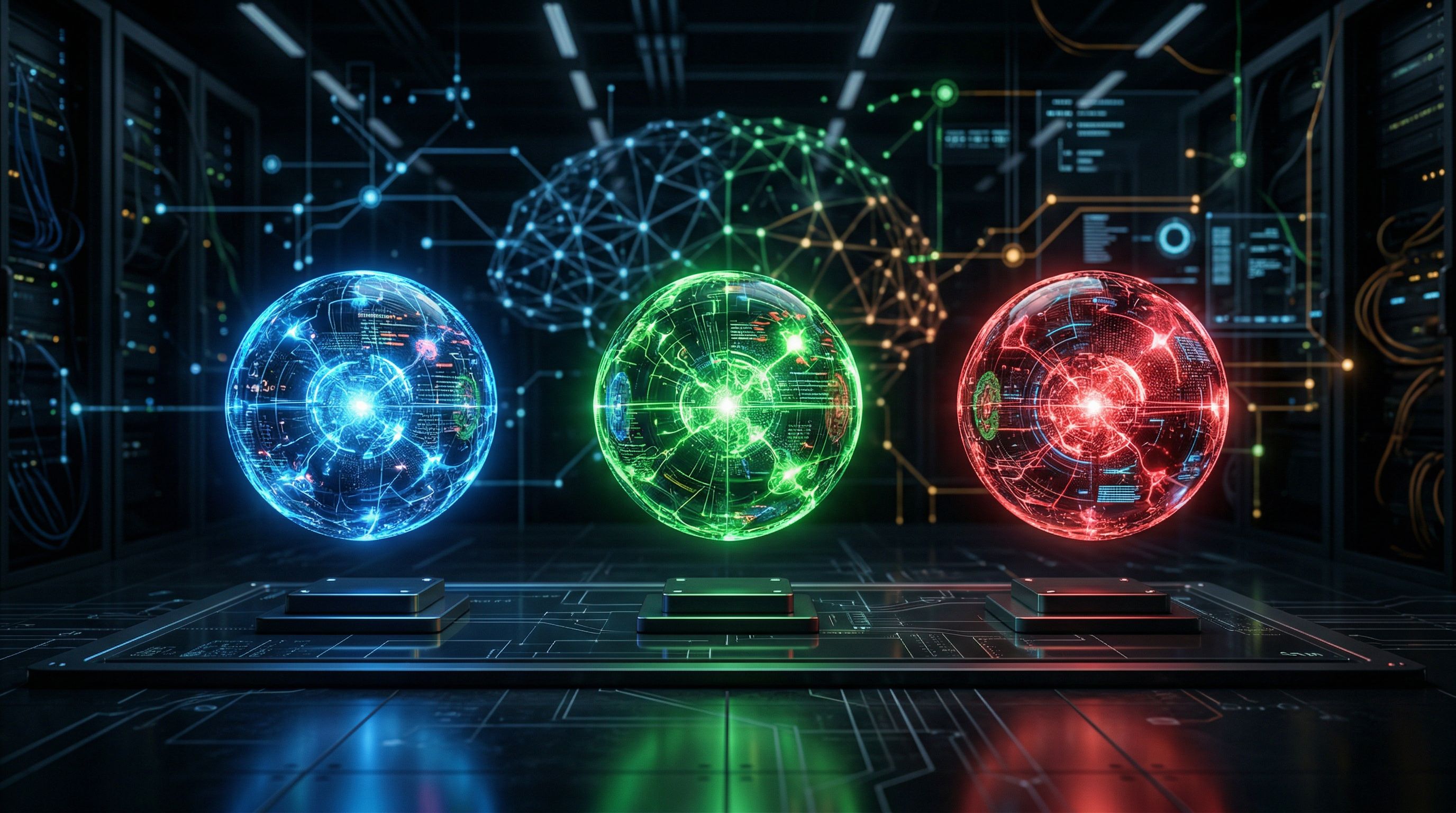 Porównanie modeli AI – wizualizacja koncepcyjna