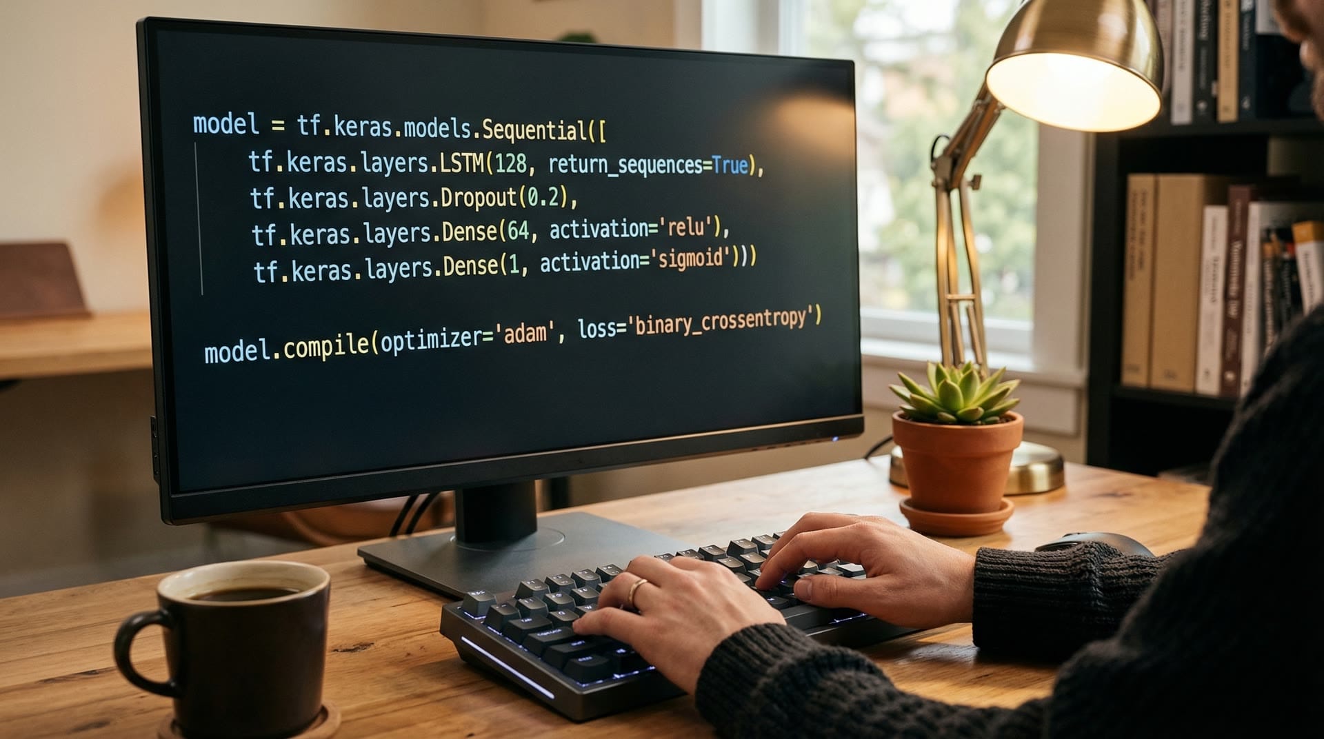 Developer working with AI coding tools
