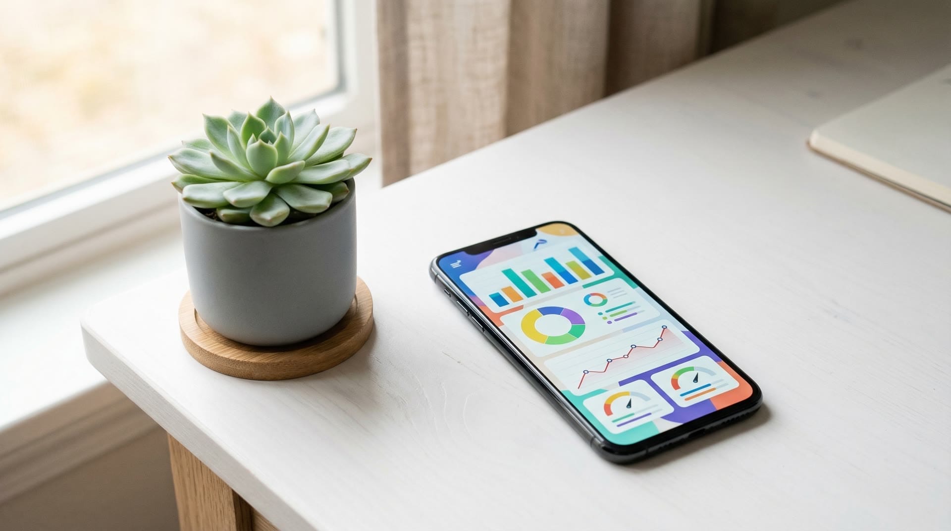 Marketing dashboard z metrykami AI i analytics
