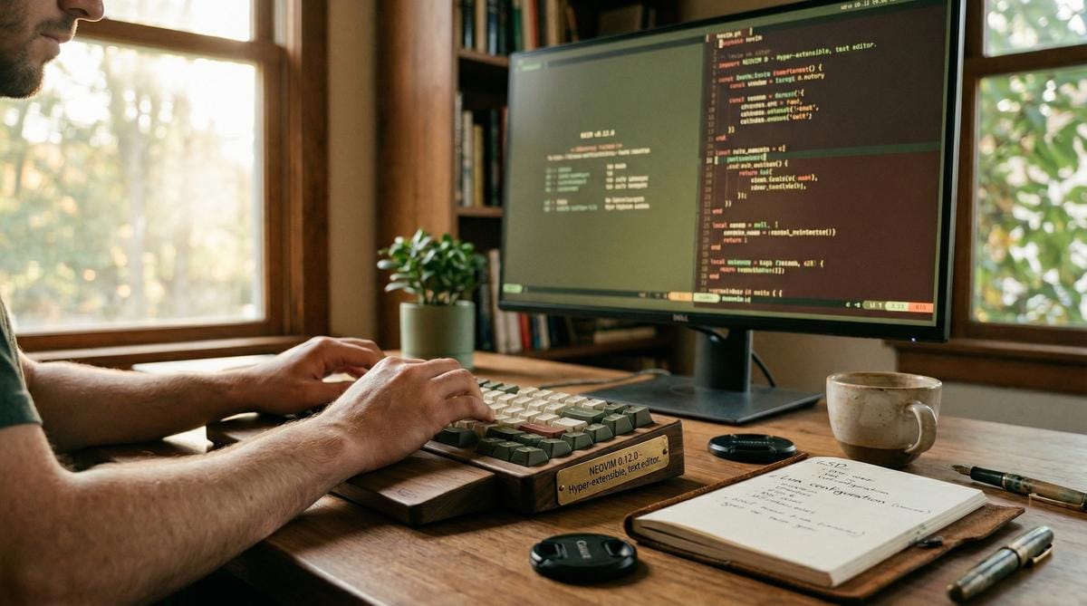 Neovim 0.12.0 — nowy ekran powitalny z wbudowanym menedżerem vim.pack