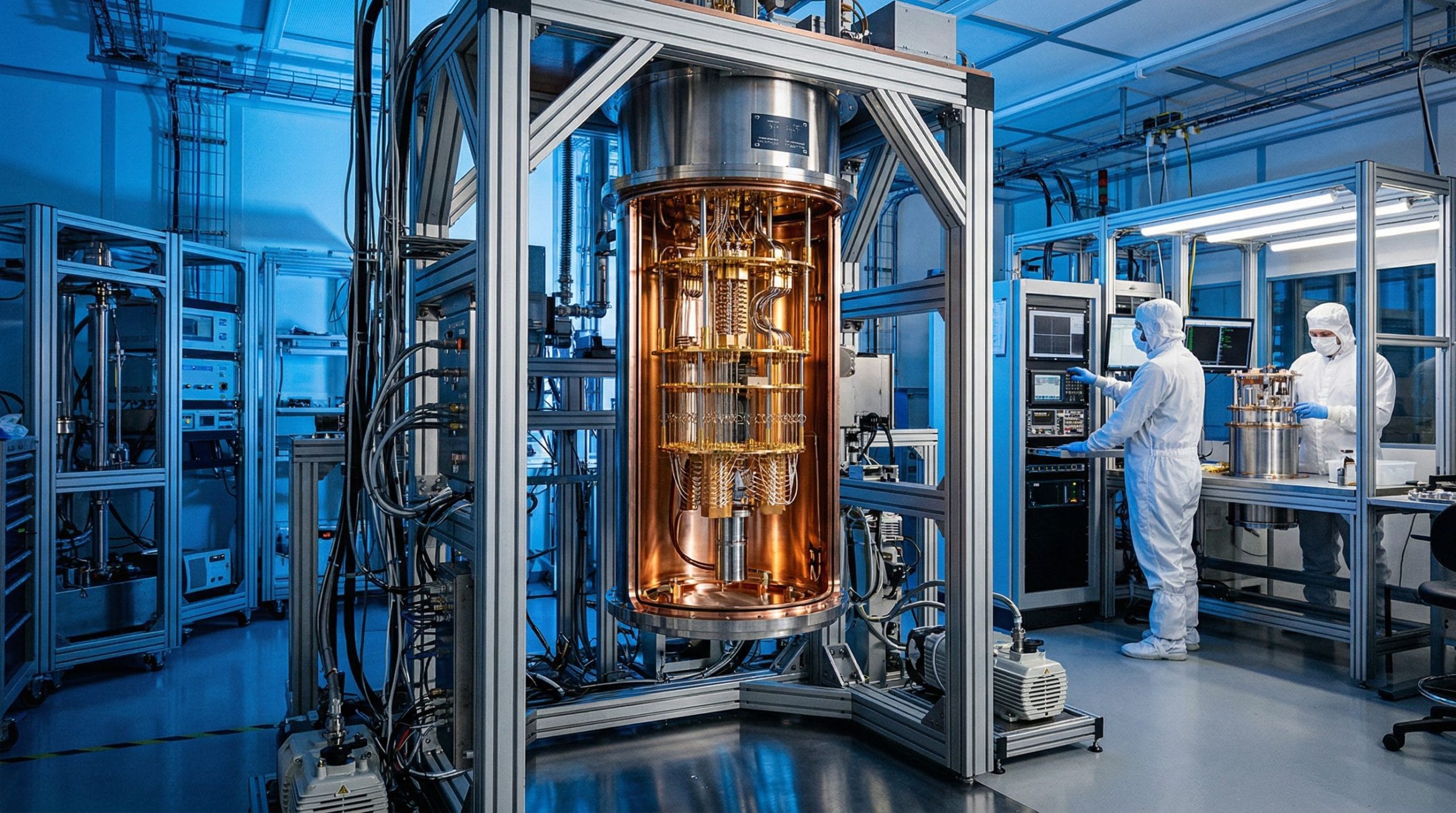 Laboratorium obliczeń kwantowych z systemem dilution refrigerator do symulacji białek