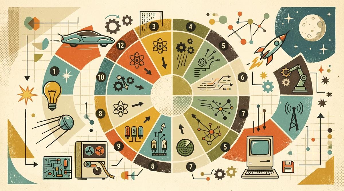 Ilustracja przedstawiająca startupy AI i wyścig z czasem