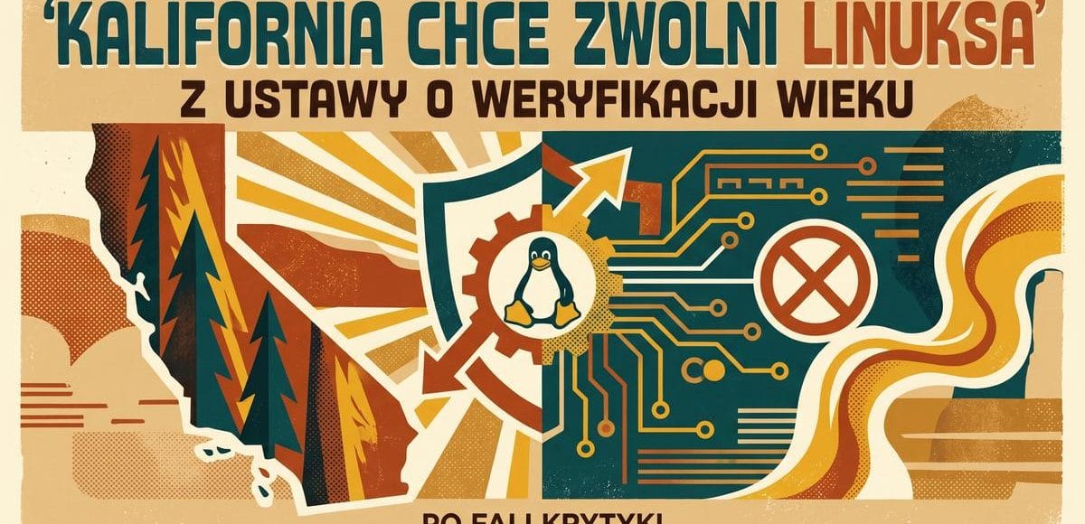 Kalifornia chce zwolnić Linuksa z weryfikacji wieku w sieci