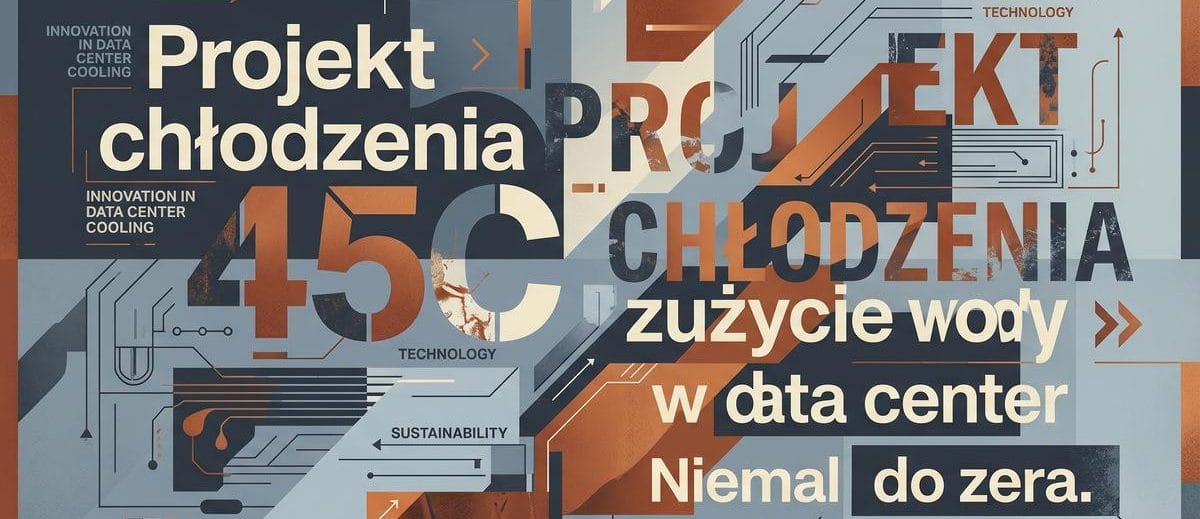 Projekt chłodzenia 45°C niemal eliminuje zużycie wody w data center