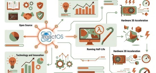 ReactOS uruchamia Half-Life ze sprzętowym przyspieszeniem 3D
