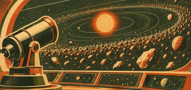 Układ Słoneczny w czasie rzeczywistym: mapa 526 tys. asteroid